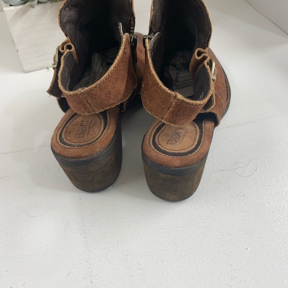 Born Tan Suede Ankle Booties - Picture 3 of 4